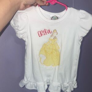 Princess Bell embroidered shirt with monogram “erika”